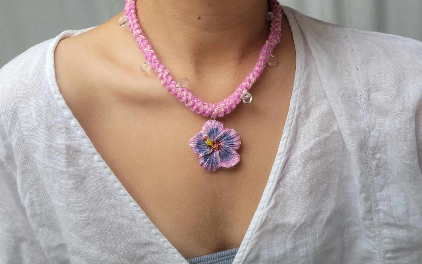 Hibiscus Statement Necklace