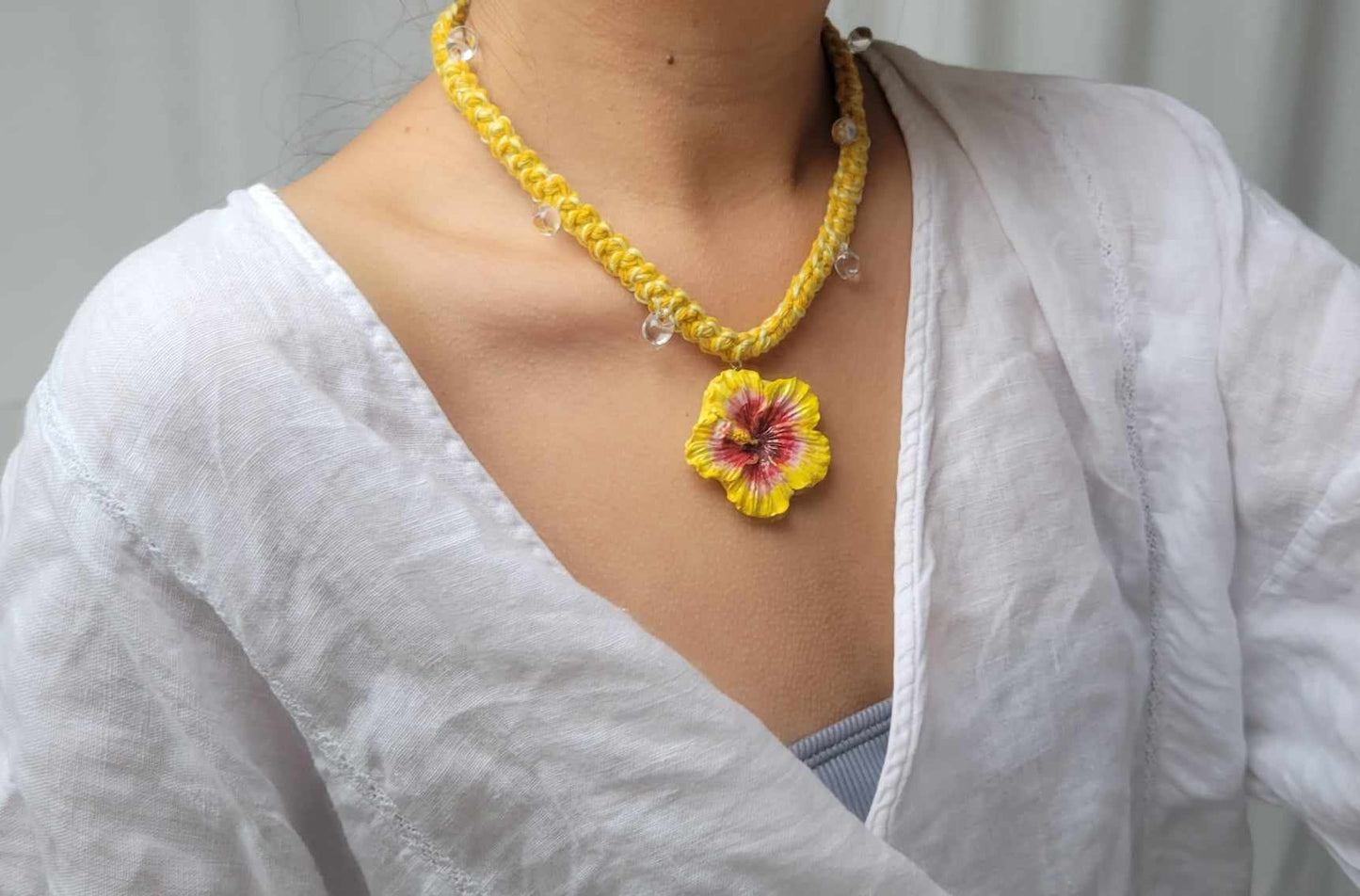 Hibiscus Statement Necklace