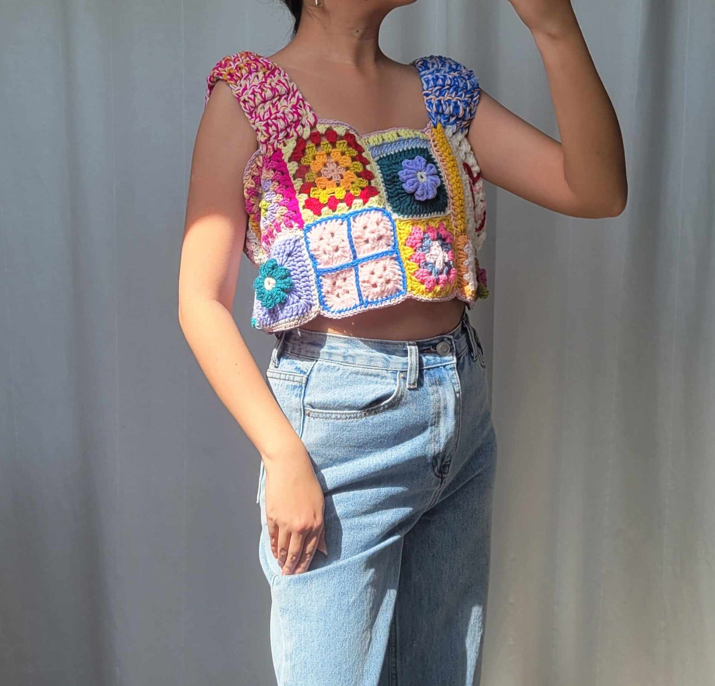 Colorblock Patchwork Tank Top