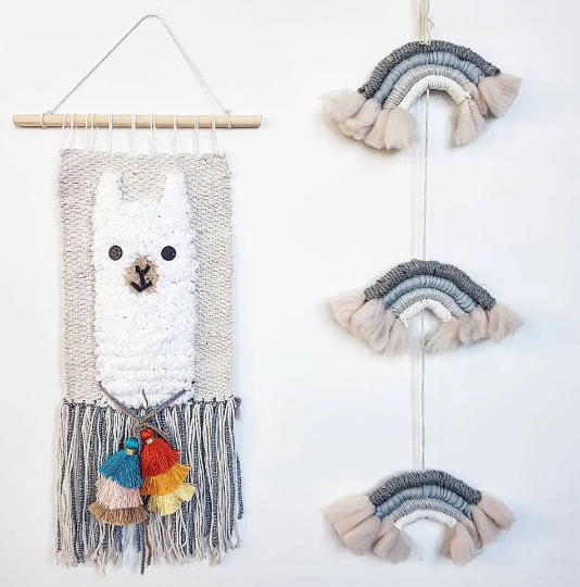 Tassels Llama / Alpaca tapestry