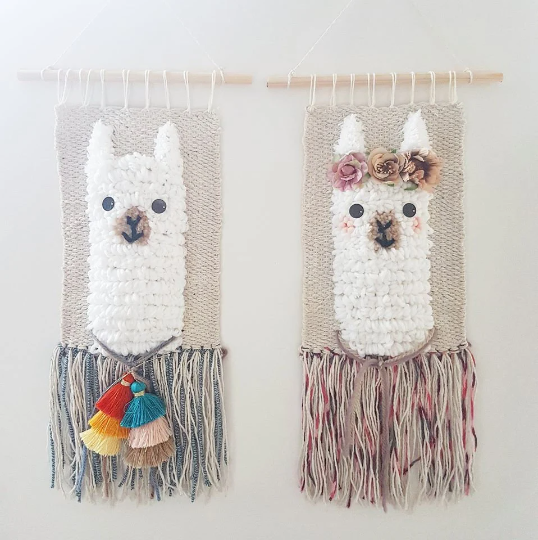 Tassels Llama / Alpaca tapestry