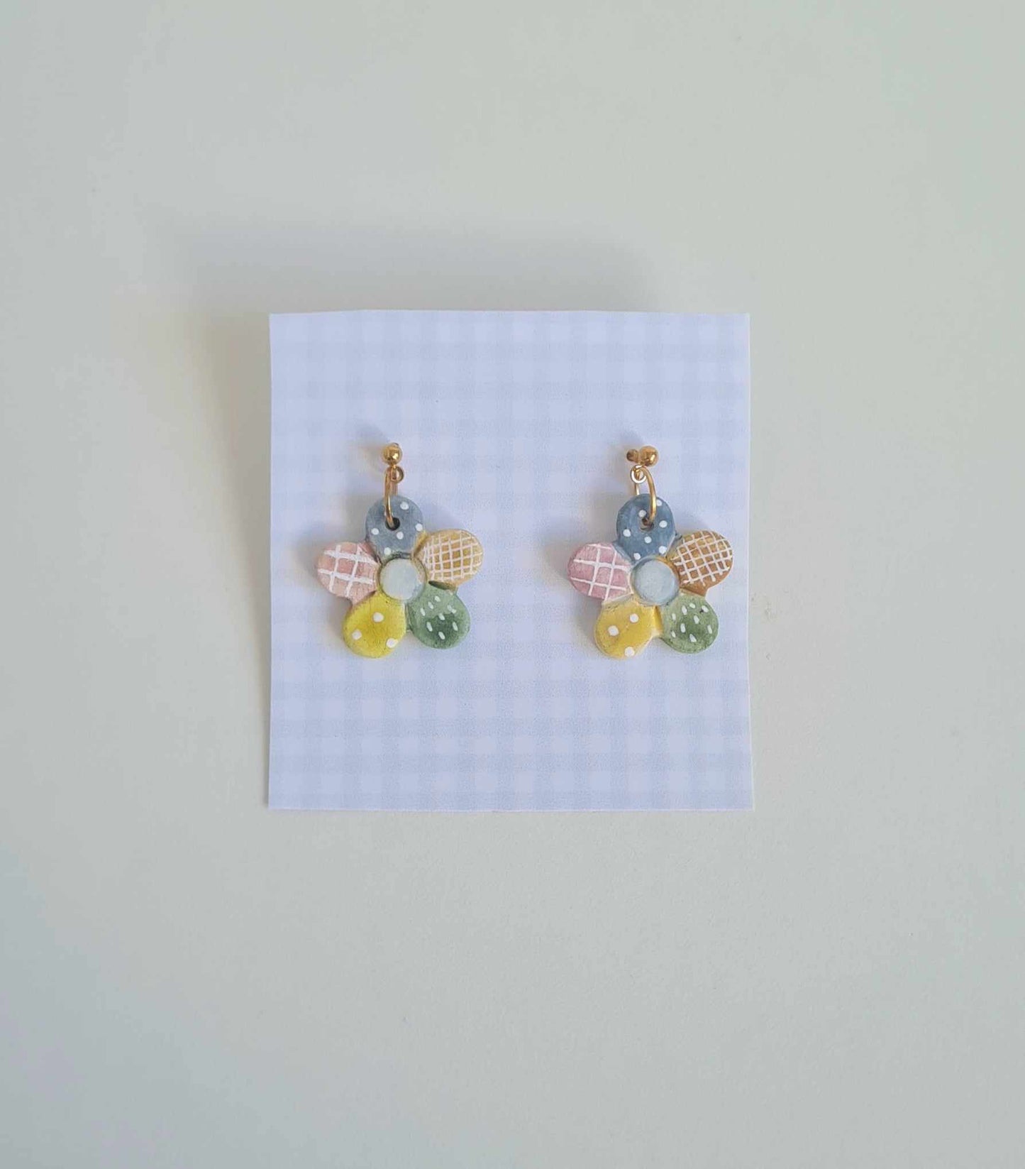 Patchwork Flower Earrings