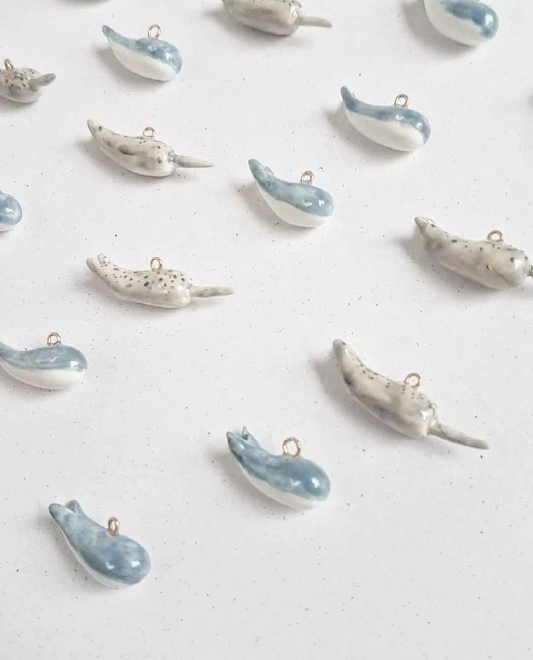 Blue Whale & Narwhal Earrings