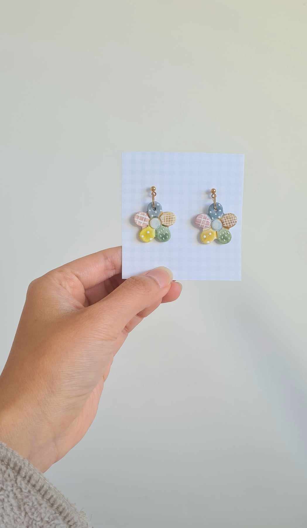 Patchwork Flower Earrings