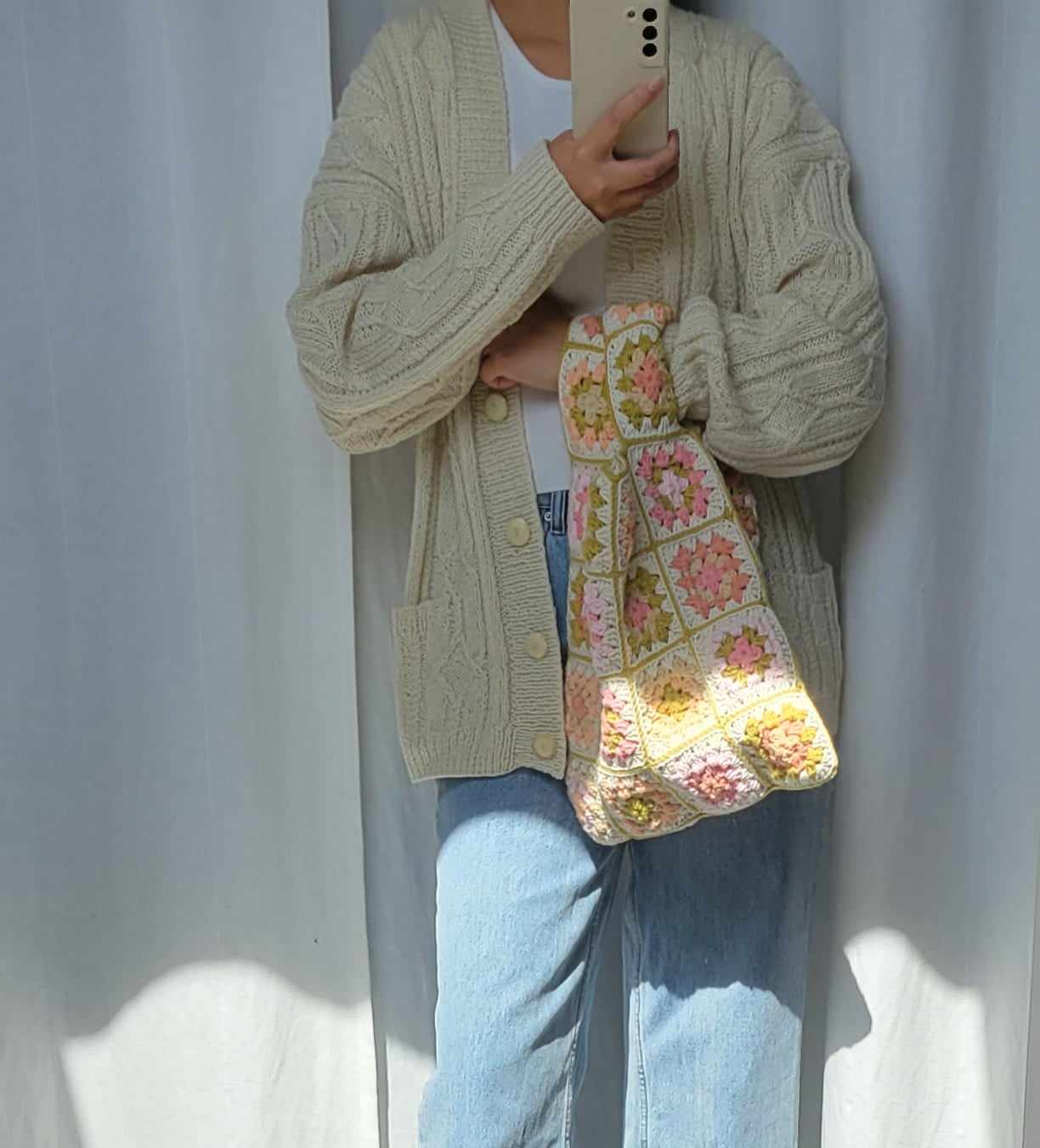 Granny Squares Shopper