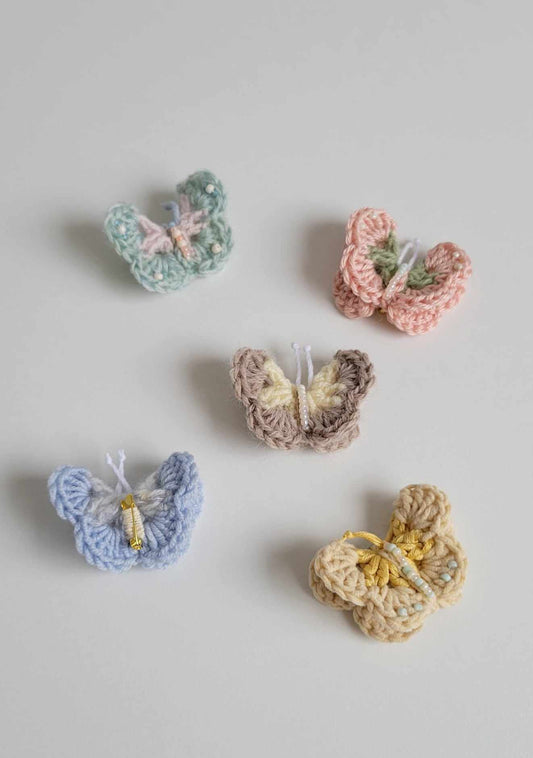 Knit Butterfly Brooch