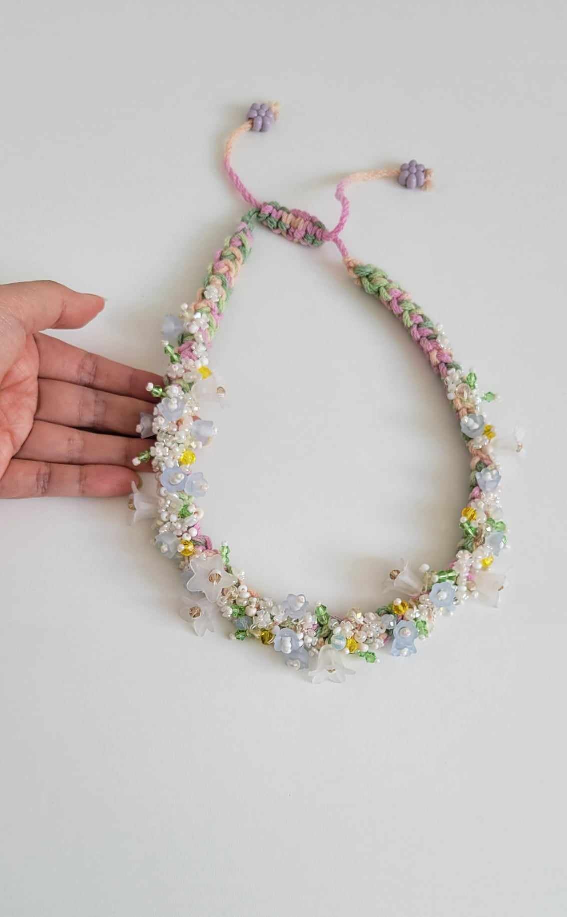 Beaded Flowers Necklace