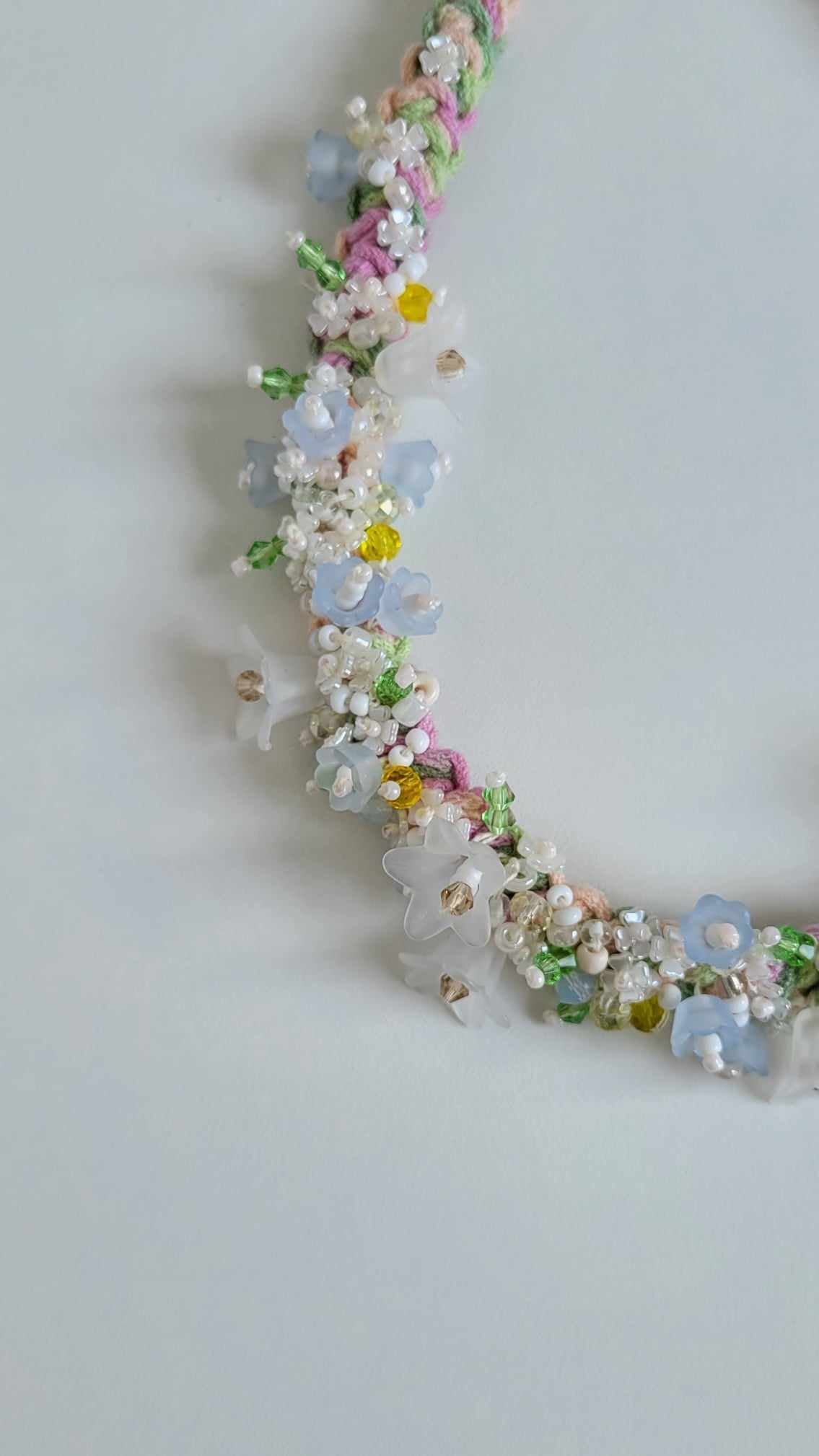 Beaded Flowers Necklace