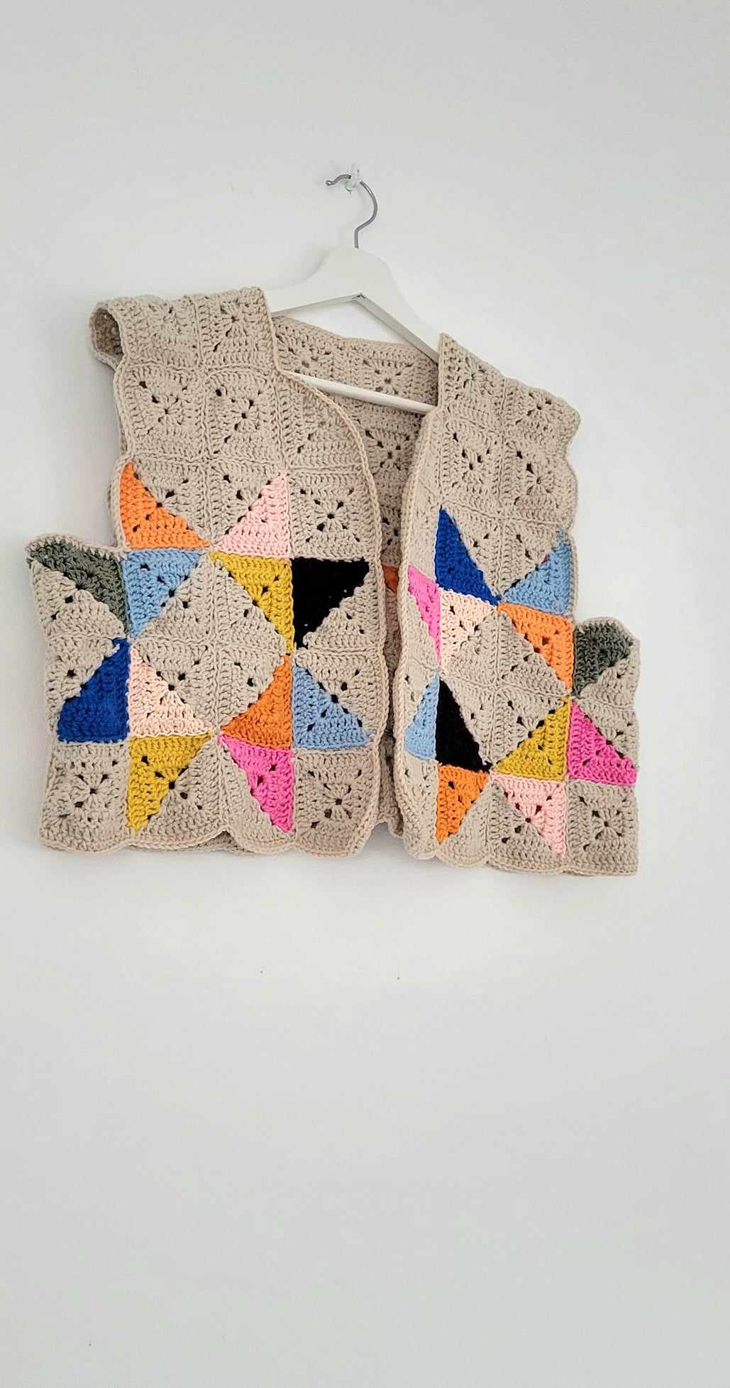 Colorblock Quilted Pattern Gilet