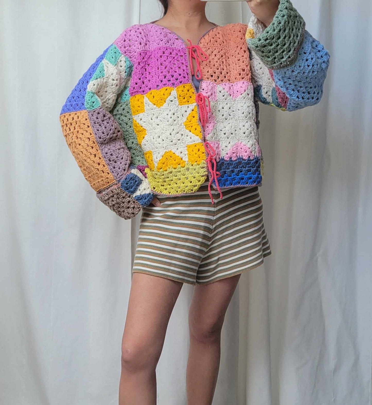 Colorblock Cardigan Vest