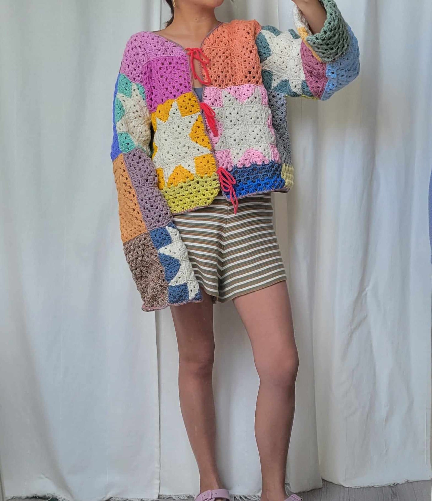 Colorblock Cardigan Vest