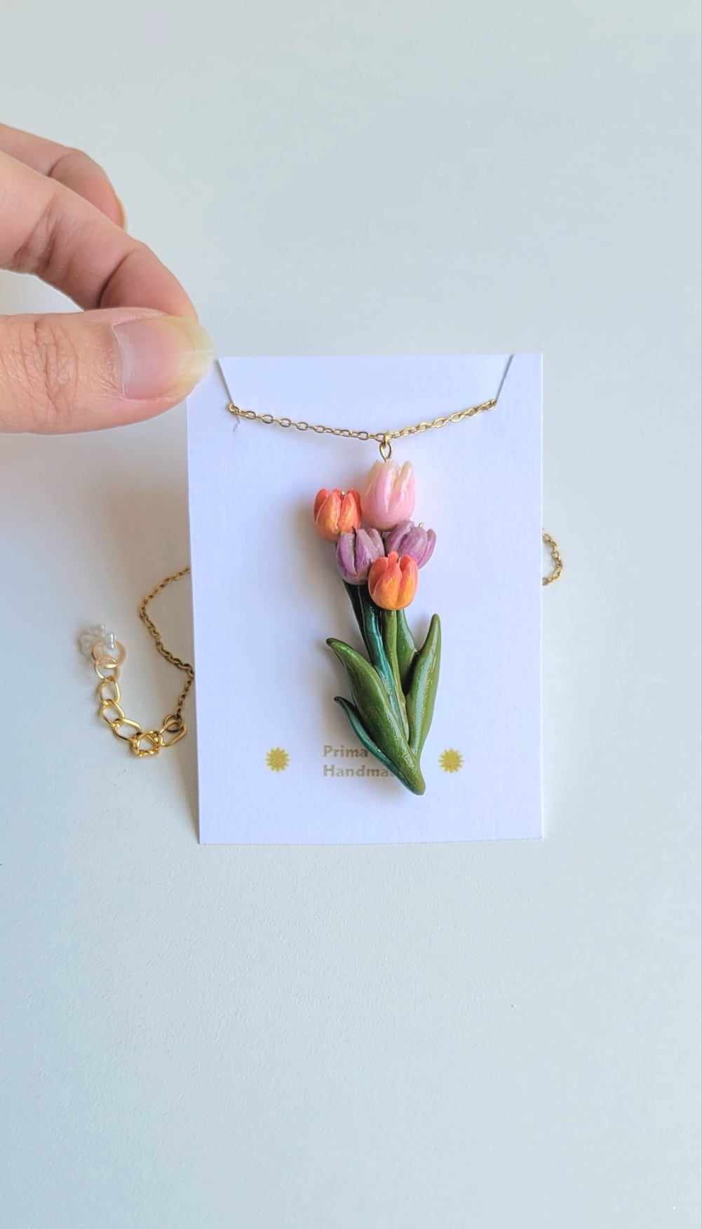 Bouquet Tulips Necklace