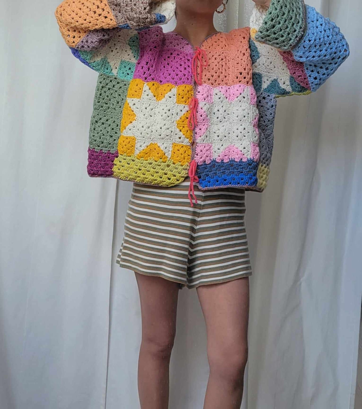 Colorblock Cardigan Vest