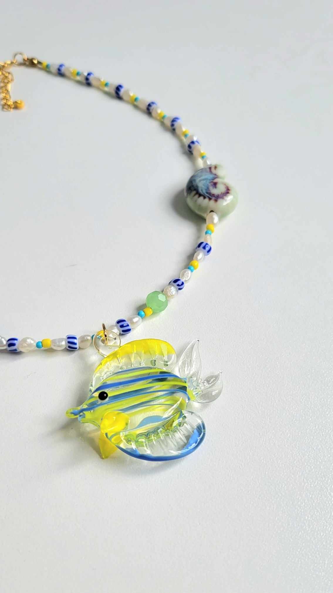 Fish Beaded Necklace