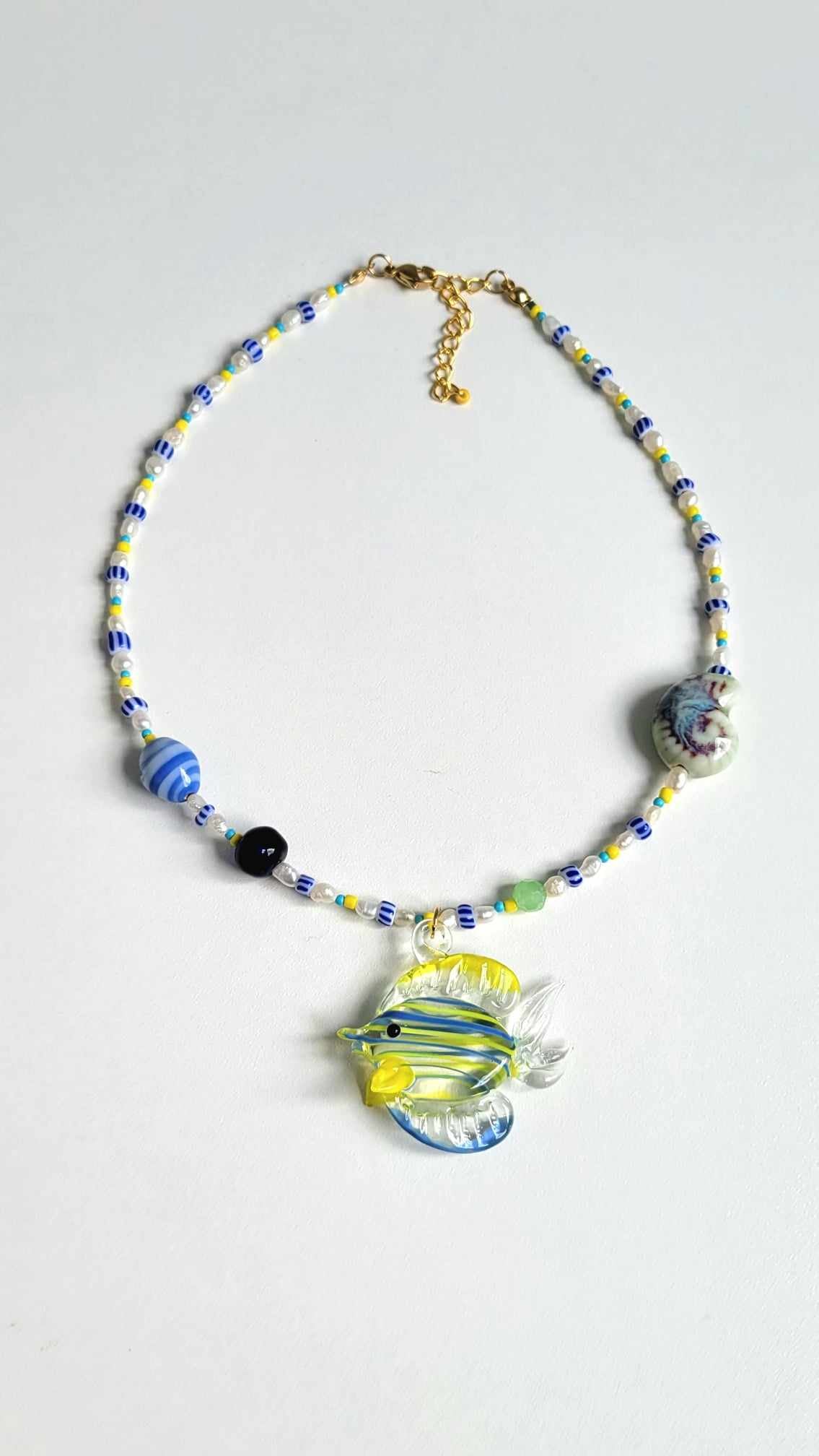 Fish Beaded Necklace