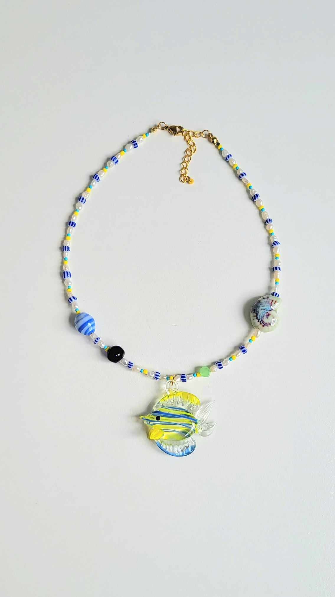 Fish Beaded Necklace