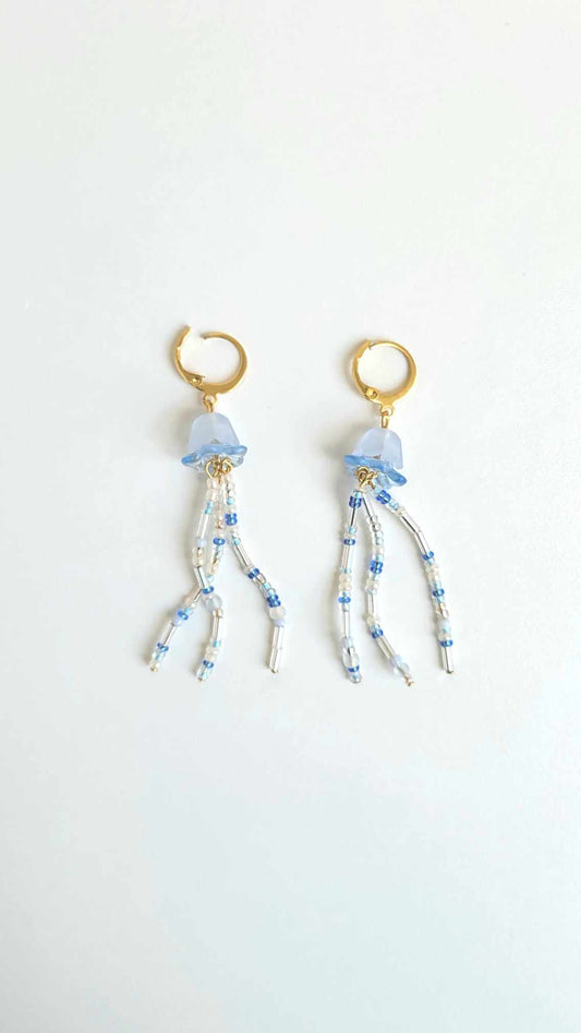 Blue Jellyfish Earrings