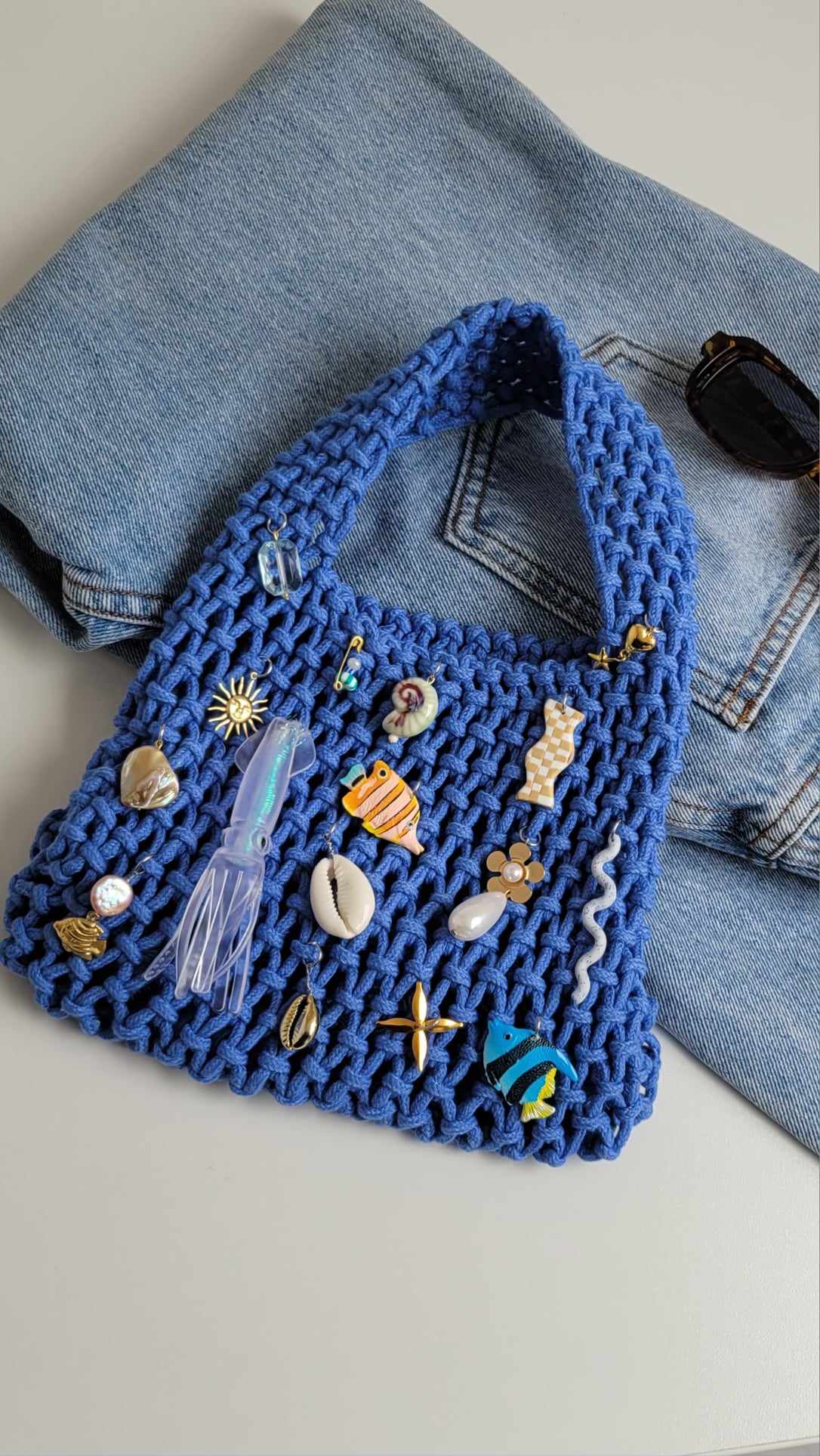 Charms Crochet Bag