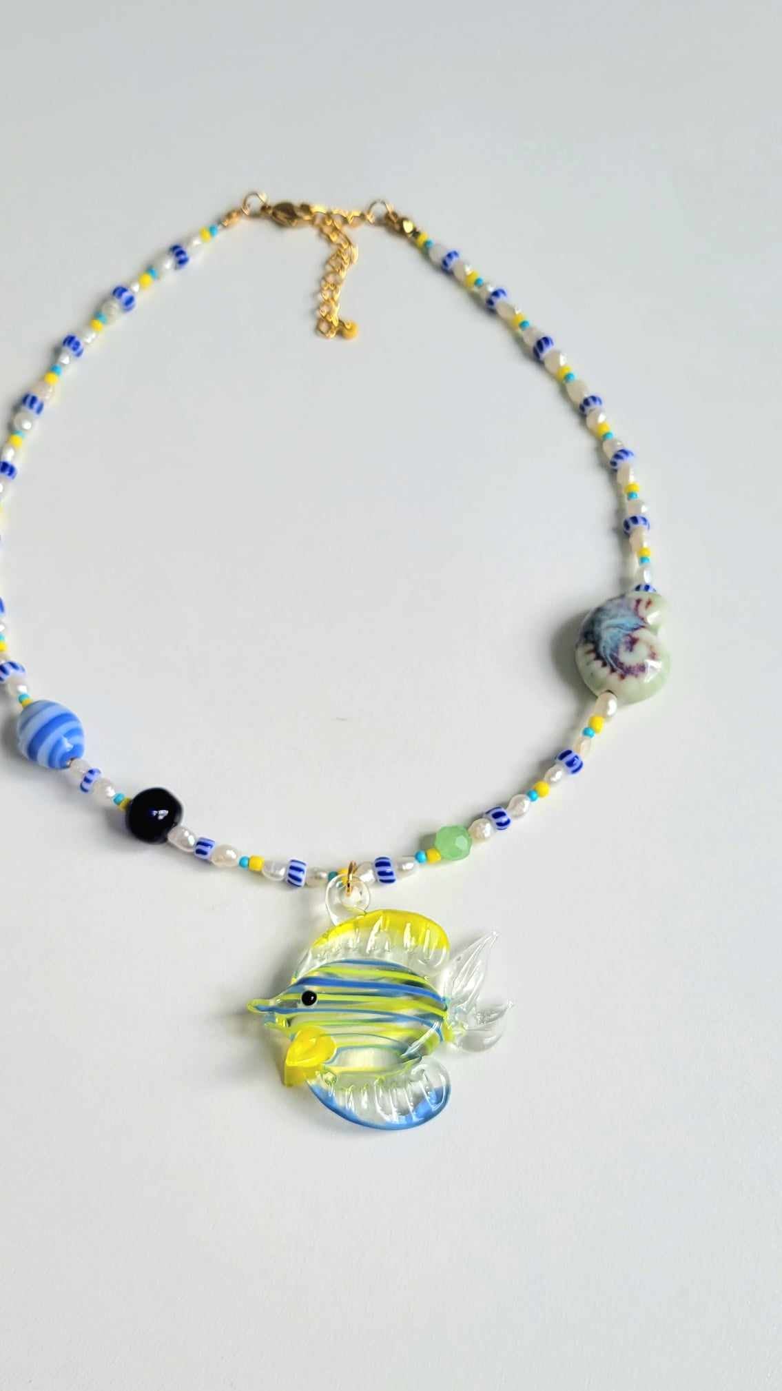 Fish Beaded Necklace