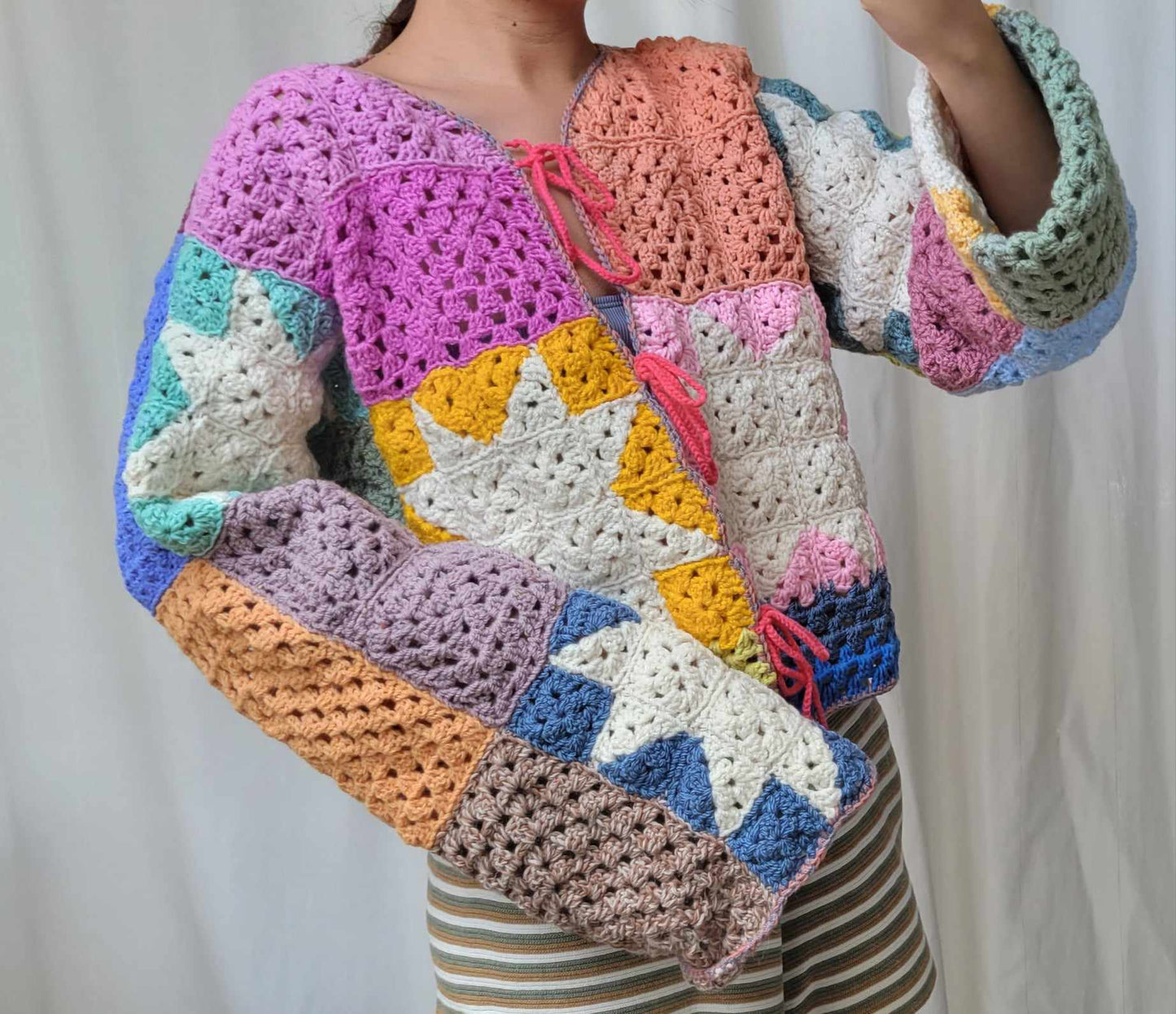 Colorblock Cardigan Vest